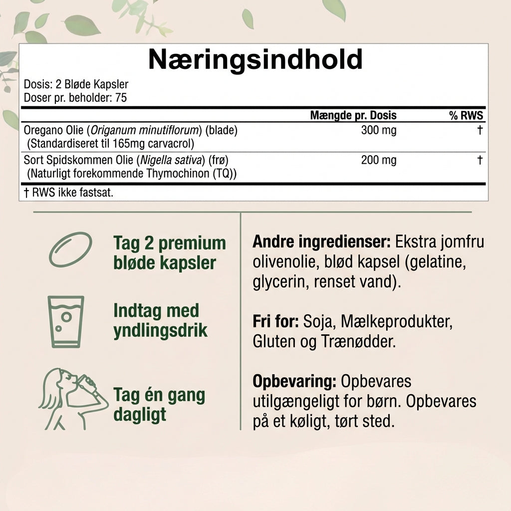 Purexa – Oreganoolie med sortkommenolie